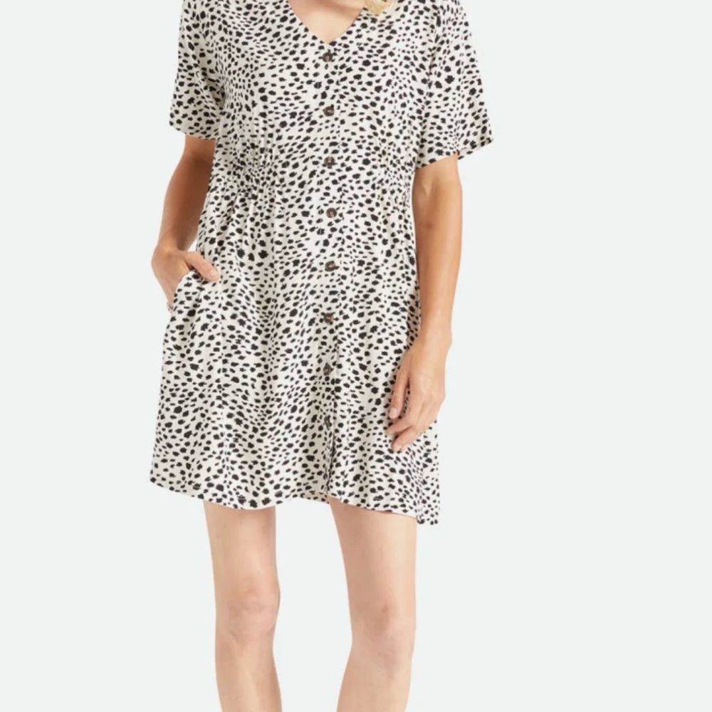 Brixton Monochrome Polka Dot Mini Dress
